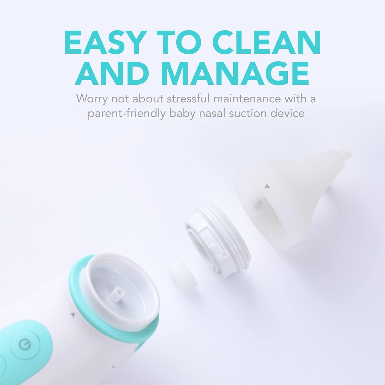 Lunobaby Nasal Aspirator for Babies - Rechargeable Baby Nose Sucker Must-Haves for First Time Mom - Electric Nose Aspirator for Infants and Toddlers